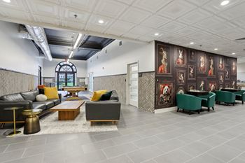 Clubroom with billiards table